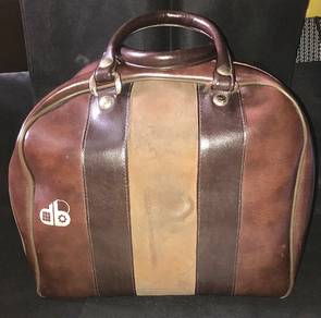 LEATHER BOWLING BAG Beg