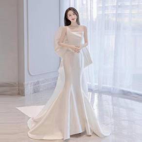 White wedding prom evening dress gown RB2349