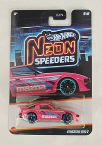 Hot Wheels Mazda RX-7 neon speeders merah jambu