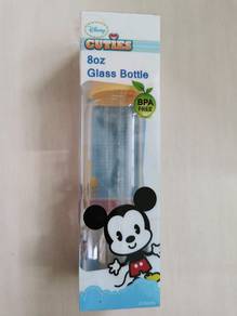 Mickey mouse glass feeding bottle