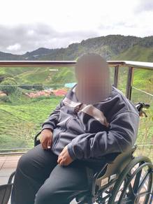 Heavy duty big size solid wheelchair for 150 kg