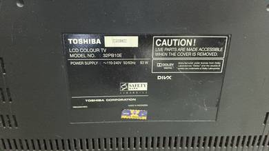 toshiba tv ( problem) 