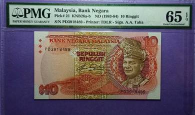 RM10 Siri ke-5 sign Aziz Taha PMG65 EPQ