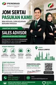 Penasihat Jualan Kereta / Sales Advisor Diperlukan