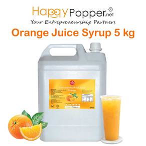 Sirap Concentrated Fruit Juice Syrup Orange 5kg