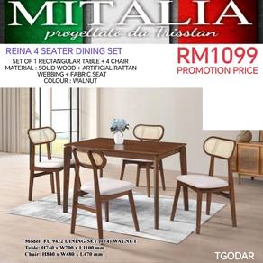 Muji Design 4 Seater Dining Set