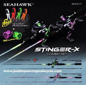 Seahawk Stinger-X Rod+Reel (2 Spool) combo set