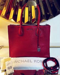 Authentic MICHAEL KORS Red Leather 2 Way Bag