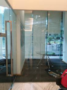 PINTU JENIS KACA l kalis pecah l 12mm clear