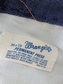 Vintage 1960 Wrangler permanent press denim jeans