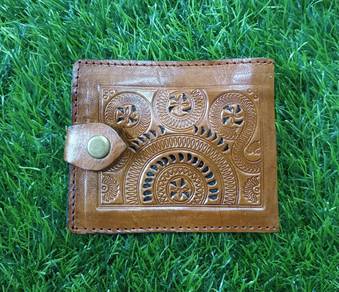 Handmade leather wallet dompet kulit 