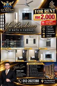 Service Residence For Rent in YOU Residences @ YOU City Cheras
