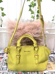 MIU MIU Madras Leather Handbag