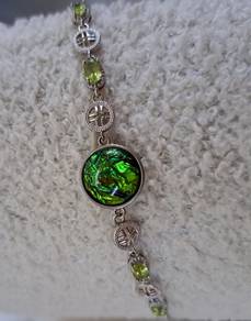 Ammonite n Garnet bracelet