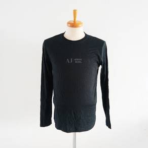 Armani Jeans Black Long Sleeve Top