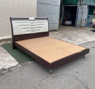 YD14AG Katil Kayu Queen Wooden Bed Frame ELEGANCE