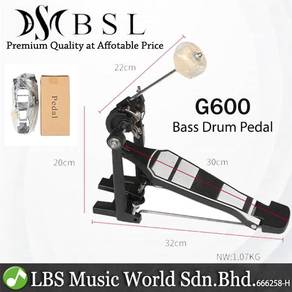 BSL G600 Single Bass Drum Pedal Heavy Duty for