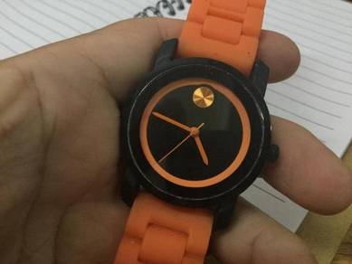 Orange gent watch