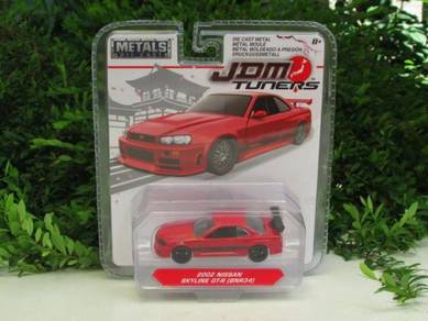 Jada 1-64 JDM Nissan Skyline GT-R (R34) Red 8cm