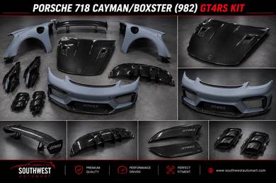 Porsche 718 Cayman 982 GT4 RS Kit Carbon Fiber Wet