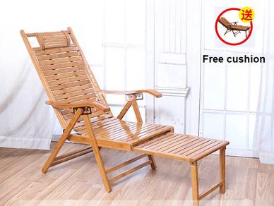 Extend Lounge Chair Bamboo Foldable Lazy Recliner