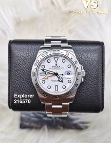 Rolex ExplorerII 216570 Polar white dial 42mm