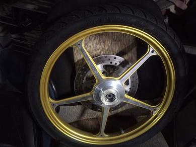 Enkei rim 4 batang gold colour