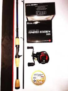 Shakespeare rod combo awashima limited red