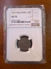 Malaysia 10 sen Tahun 1971