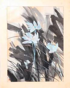 Chinese Ink Painting - Lotus in Abstraction