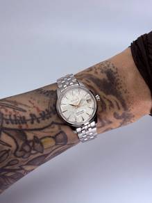 Custom Seiko Mod 33mm Silver Sakura Rose Gold