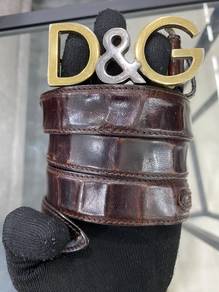 Authentic Dolce & Gabbana Belt Croc 90cm W34-38”