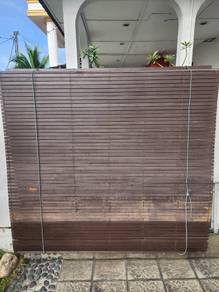 Bidai Kayu Meranti Size Besar Wooden Blind