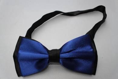 Blue Black Adjustable Men Quality Bowtie Bow Tie