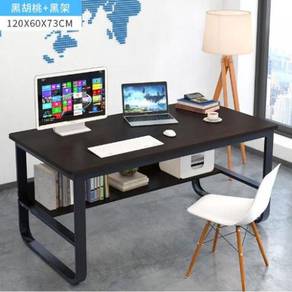 Black Meja table pejabat desk office study big 1