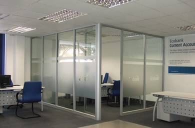 partition / aluminium glass and carpets 0715_kum