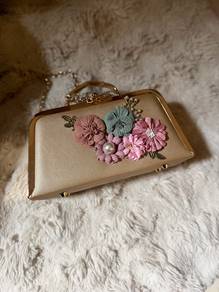 New Floral Clutch Bag Murah For Dinner/ Event