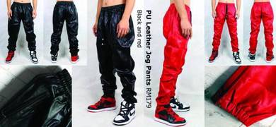 PU Leather Sports Pants