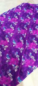 Purple floral silk Saree