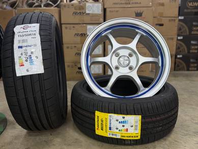 Sport Rim Baru 16 Advan RG Silver Siap Tayar Baru
