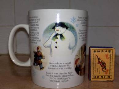 Cawan vintage KFC the snowman mug cup