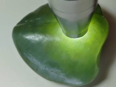 Ice Light Green Jadeite Jade Polished Rough Stone