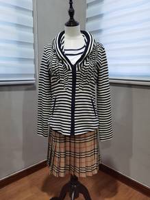 maturita designer black and white woman jacket S 2