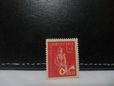 1943 Croatia Stamp Red Cross Charity