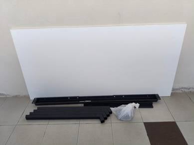 TROTTEN Desk White/Anthracite 160x80cm