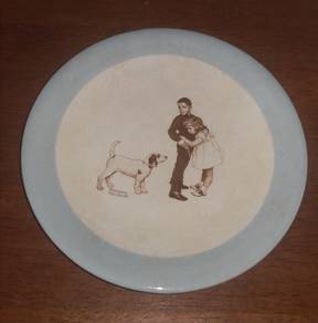 Antique Norman Rockwell plate