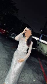 Kebaya beaded grey