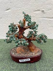 YD44AA Pokok Hiasan Kristal Feng Shui Jade Bonsai