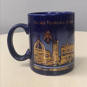 Firenze Florence blue gold mug