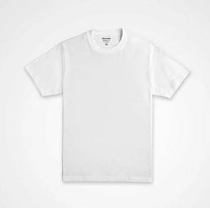T-shirt microfibre short sleeve white